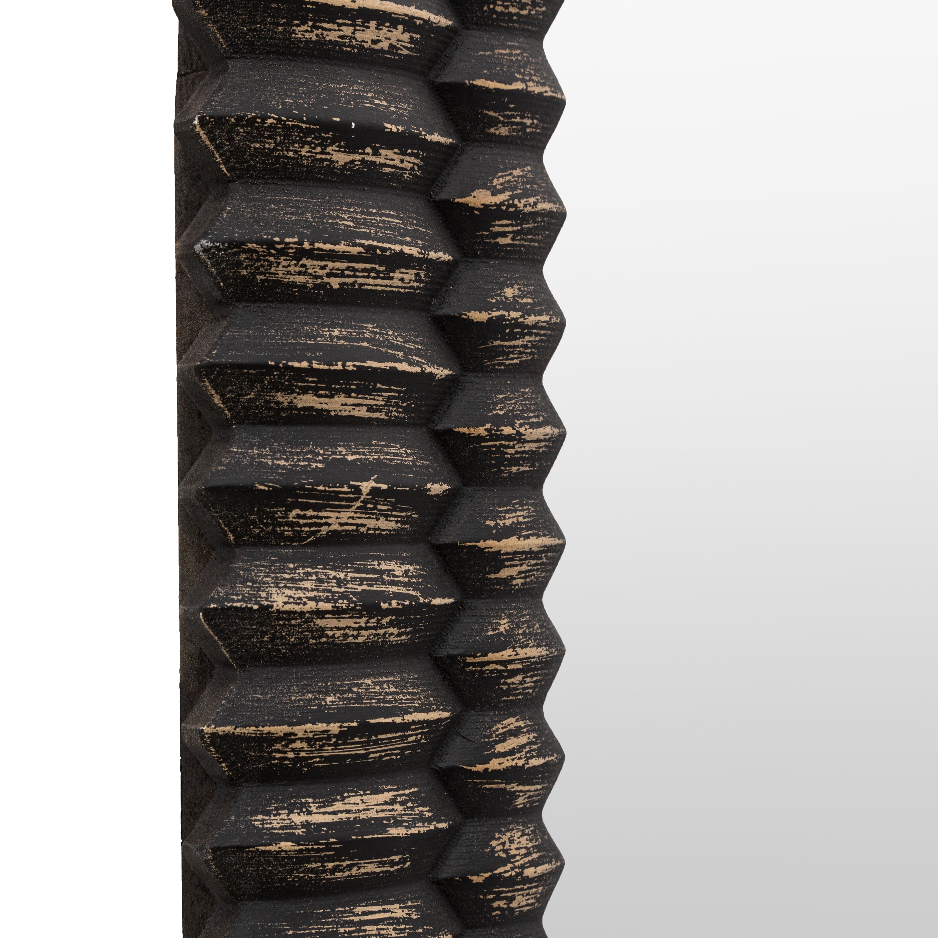 Chambery Arch Black Wash Full Length Leaner Mirror